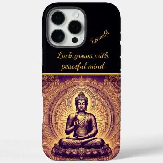 Boeddha in een vredige lotustuin Case-Mate iPhone case (Achterkant)