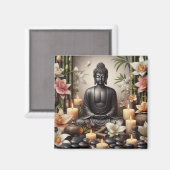 Boeddha in gebedsmagneet magneet (Voorkant / Achterkant)