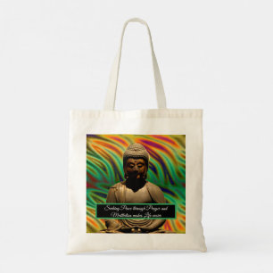 Boeddha in meditatie tote bag