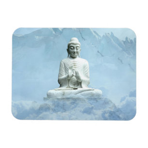 Boeddha in Wolken Magneet