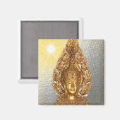 boeddha in zilver magneet (Voorkant / Achterkant)