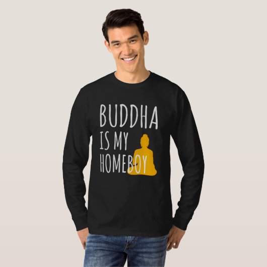 Boeddha is mijn Homeboy kostuum cadeau T-shirt (Voorkant volledig)