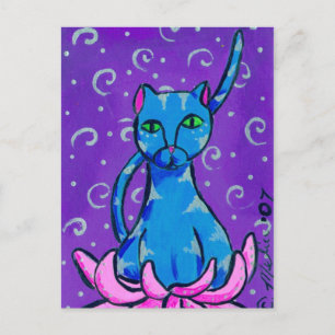 Boeddha-Kat Briefkaart