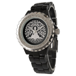 Boeddha Levensboom Spirituele Kunst Horloge