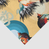 Boeddha Lord Retro Pop Kunstportret Tissuepapier (Detail)