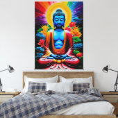 Boeddha Luminous Awakening Canvas Afdruk (Insitu (Slaapkamer))