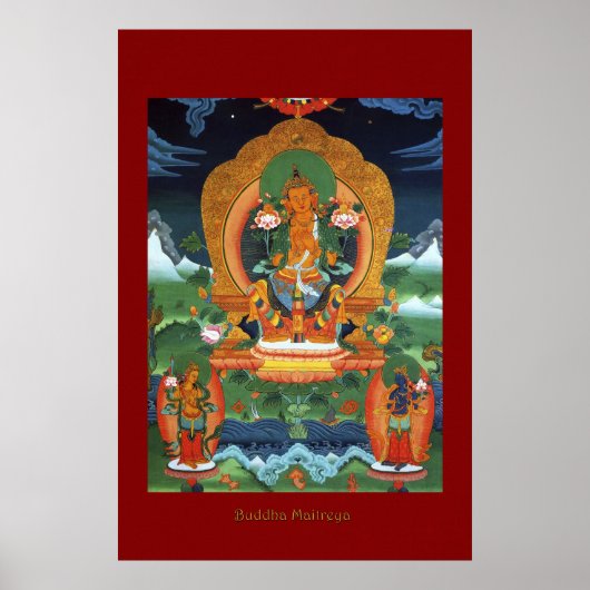 Boeddha Maitreya Religieuze Art Poster Series (Voorkant)