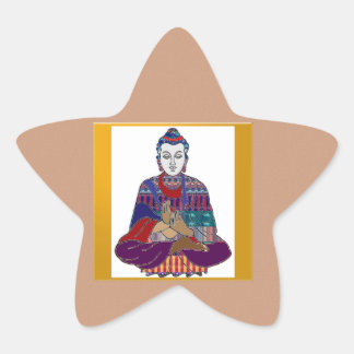 BOEDDHA Master Yoga Geest Heer Leraar Meditatie Ster Sticker
