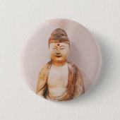 Boeddha-meditatie Ronde Button 5,7 Cm (Voorkant)