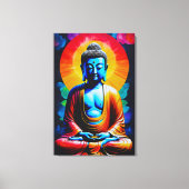 Boeddha Mediteert Canvas Afdruk (Voorkant)