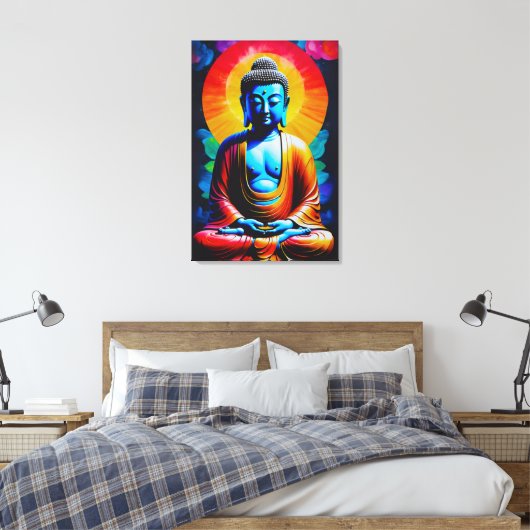 Boeddha Mediteert Canvas Afdruk (Insitu (Slaapkamer))