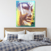 Boeddha mediteert canvas afdruk (Insitu (Slaapkamer))