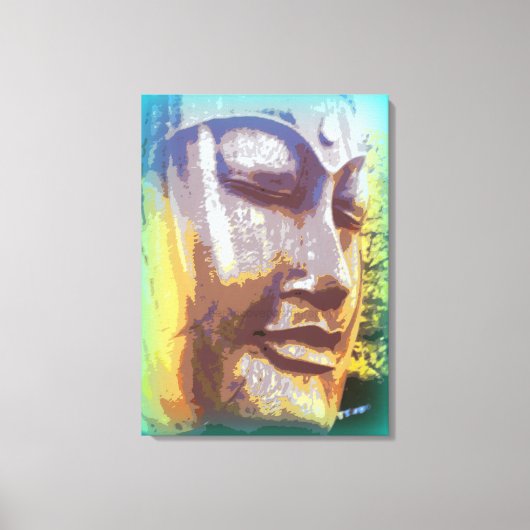 Boeddha mediteert canvas afdruk (Voorkant)