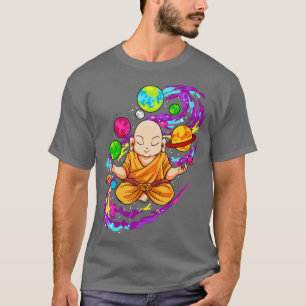 Boeddha mediteren yoga zen universum t-shirt