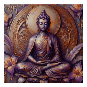 BOEDDHA METALLIC SCHILDERKUNST #19 PERFECT POSTER