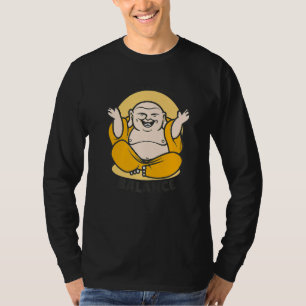 Boeddha Monk Namaste Boeddhisme Het leven gaat ove T-shirt