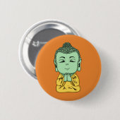 Boeddha Namaste Pin Back Button (Voorkant /achterkant)