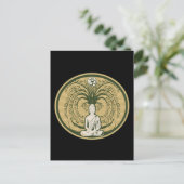 Boeddha onder de Bodhi-boom Briefkaart (Staand voorkant)