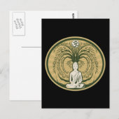 Boeddha onder de Bodhi-boom Briefkaart (Voorkant / Achterkant)
