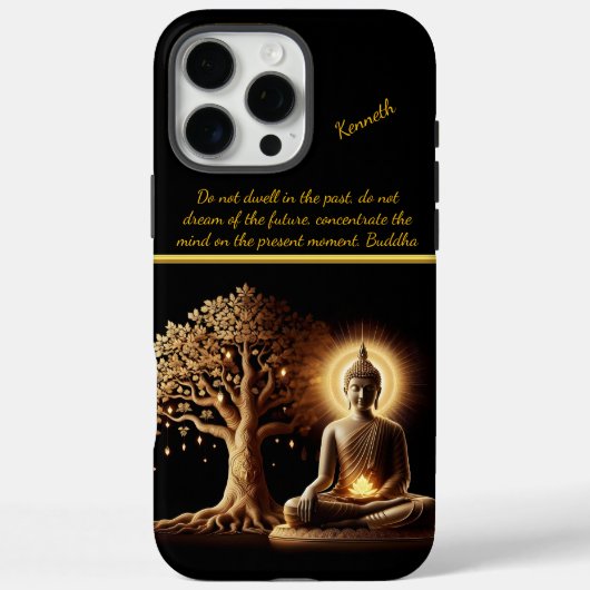 Boeddha onder een gloeiende boom Case-Mate iPhone case (Achterkant)