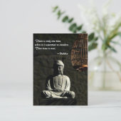 Boeddha ontwaakt briefkaart (Staand voorkant)