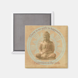 Boeddha - Pad naar geluk Mandala Magneet