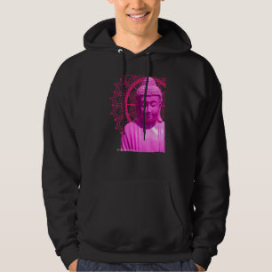 Boeddha Pink Mandala Metta Mindful Loating Kindnes Hoodie