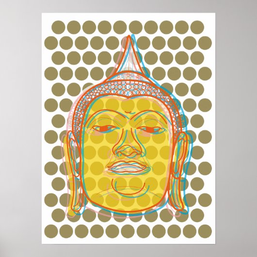 Boeddha Pop Stip Poster (Voorkant)