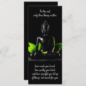 Boeddha Quote 3 kaart / uitnodiging (Voorkant / Achterkant)