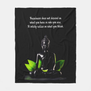 Boeddha Quote 4 fleece deken