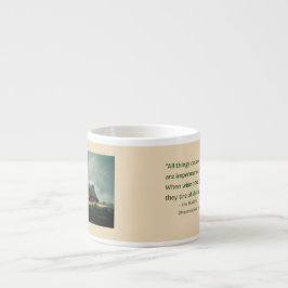 Boeddha Quote: Verandering minder lijden Espresso Kop