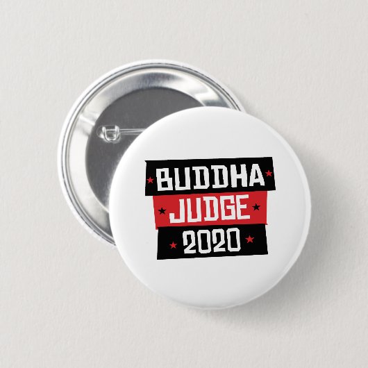 Boeddha Rechter 2020 Ronde Button 5,7 Cm (Voorkant /achterkant)