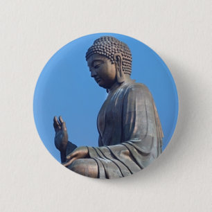 Boeddha Ronde Button 5,7 Cm