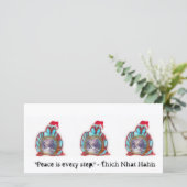 Boeddha Santa Feestdagenkaart (Staand voorkant)