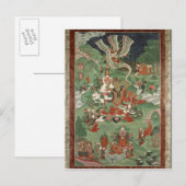 Boeddha snijdt een haar briefkaart (Voorkant / Achterkant)