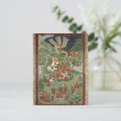 Boeddha snijdt een haar briefkaart (Staand voorkant)