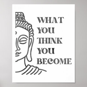 Boeddha spirituele quote, Boeddhisme vintage, We h Poster