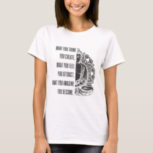 Boeddha spirituele spreuk Mandala Boeddhisme Yoga T-shirt