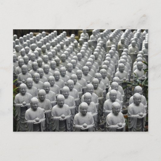 Boeddha standbeelden briefkaart (Voorkant)