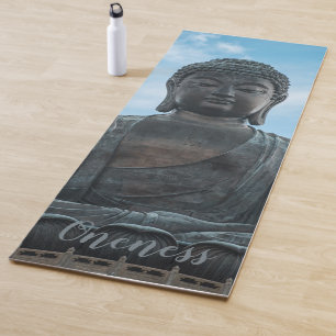 Boeddha Statue Sky Inspirerend één kant Yogamat