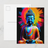 Boeddha - Stralen van rust Feestdagenkaart (Voorkant / Achterkant)