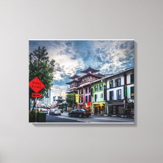 Boeddha tandtempel in Chinatown, Singapore Canvas Afdruk