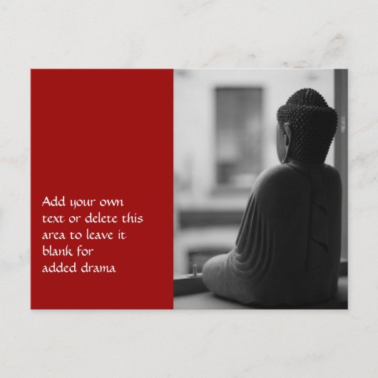 Boeddha tijdens de Meditatie Briefkaart (Voorkant)
