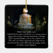 Boeddha Verlichting Keramisch Ornament (Achterkant)