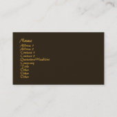 Boeddha Visitekaartje (Achterkant)