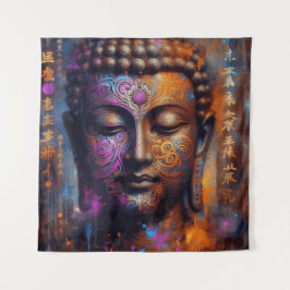 BOEDDHA WANDTAPIJTEN #2 WANDKLEED