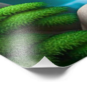 Boeddha waterval foto afdruk (Hoek)