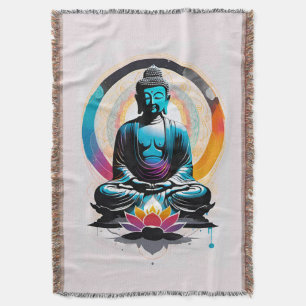 Boeddha Zen Kunst  Deken