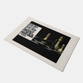 Boeddha Zen Quote Chess door Mat (Schuin)