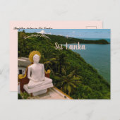 Boeddhabeeld in Sri Lanka Briefkaart (Voorkant / Achterkant)